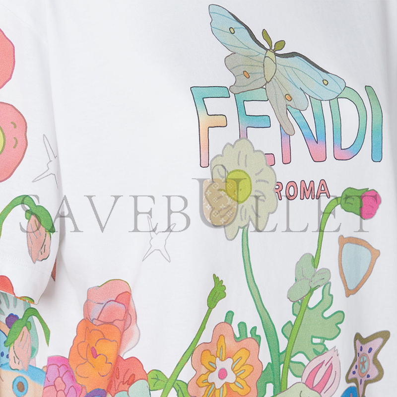 FENDI FANTASTIC FENDI FUTURE T-SHIRT FS9776AW91F0ZNM